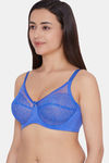 Wacoal Single Layered Wired Full Coverage Lace Bra - Radient Blue — thumbnail 3